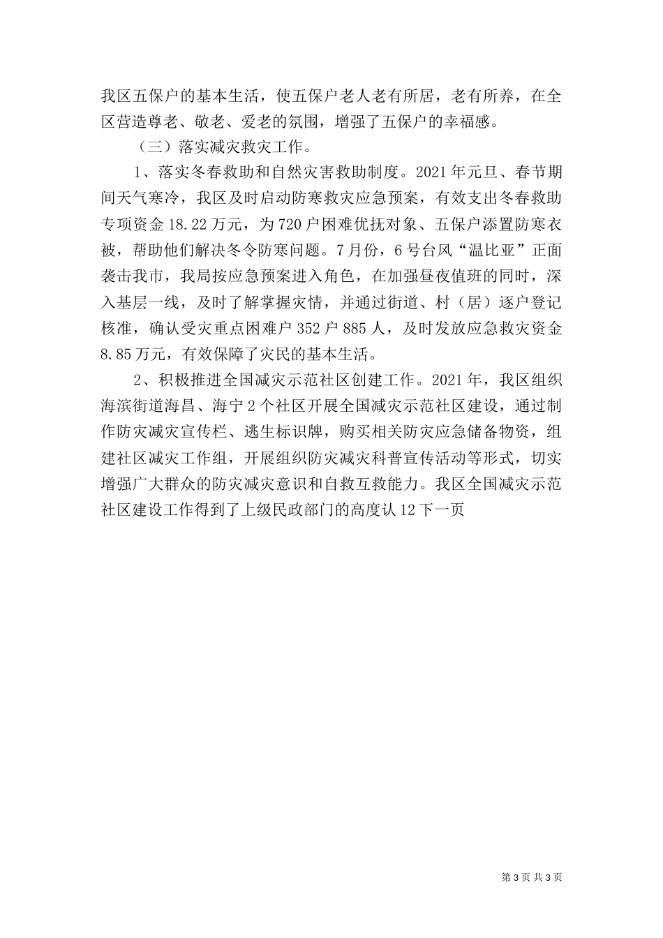 民政局年度工作总结（二）9_第3页