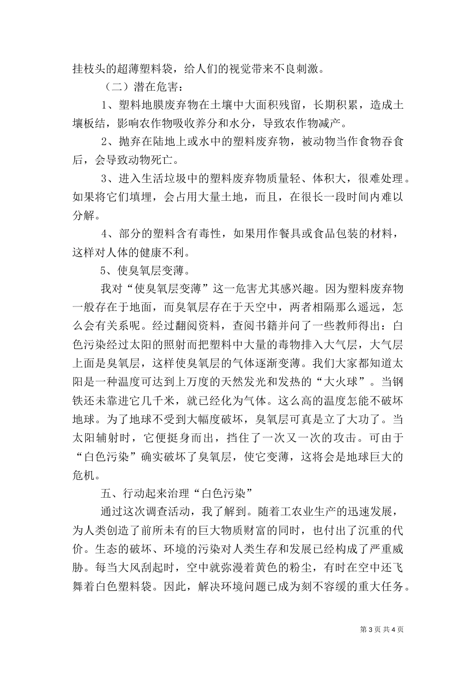 垃圾污染调查报告_第3页