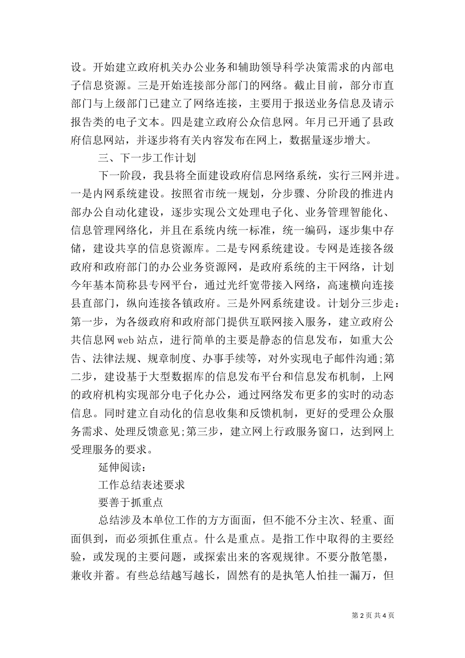 政务电子信息化年终总结_第2页