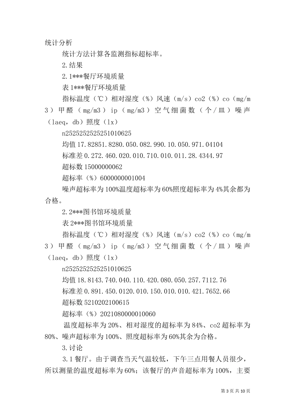 环境卫生调查报告_第3页