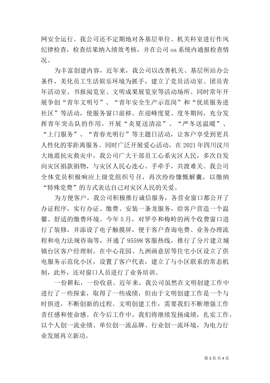 电力公司发展情况汇报材料_第3页