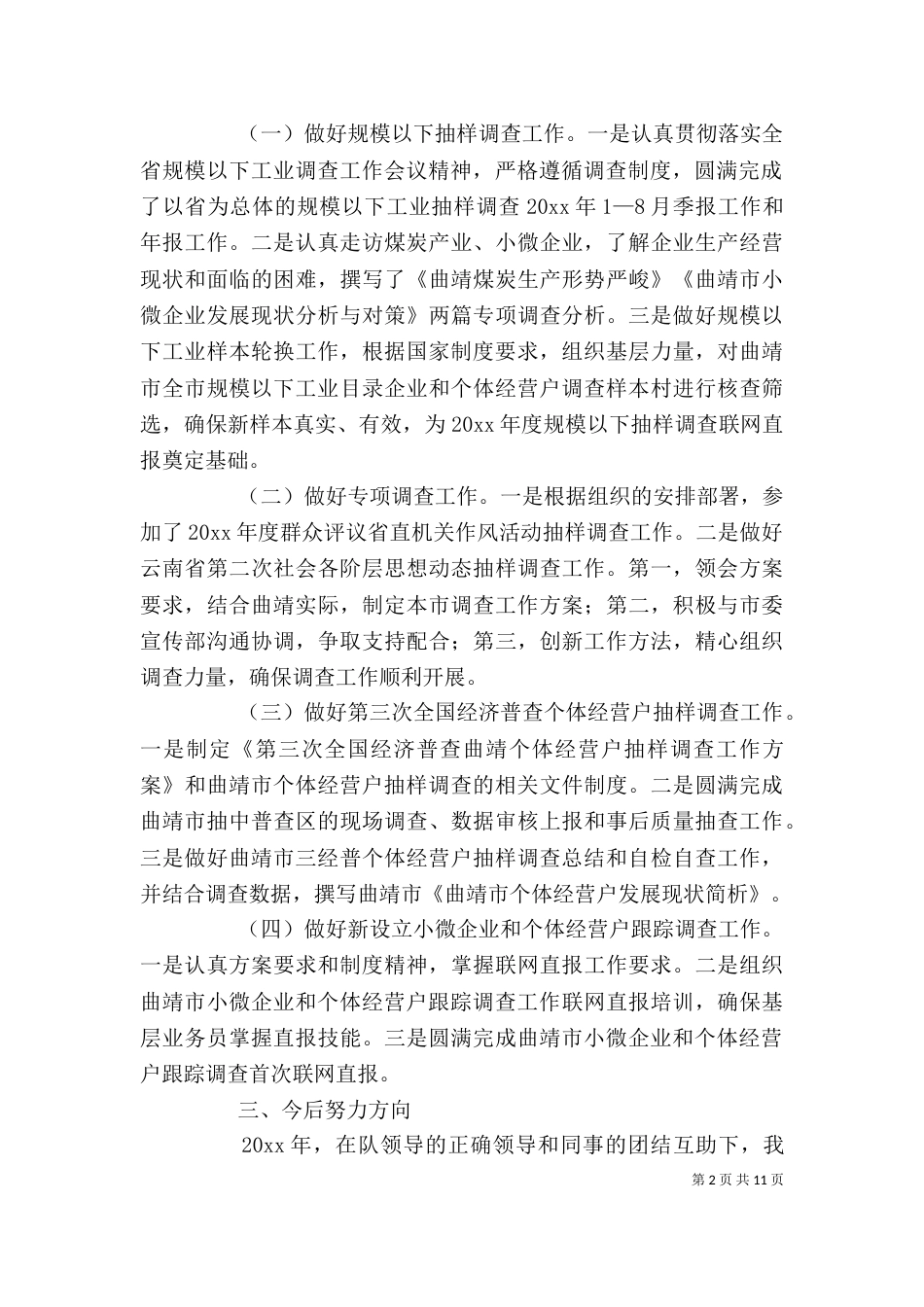调查队个人工作总结_第2页