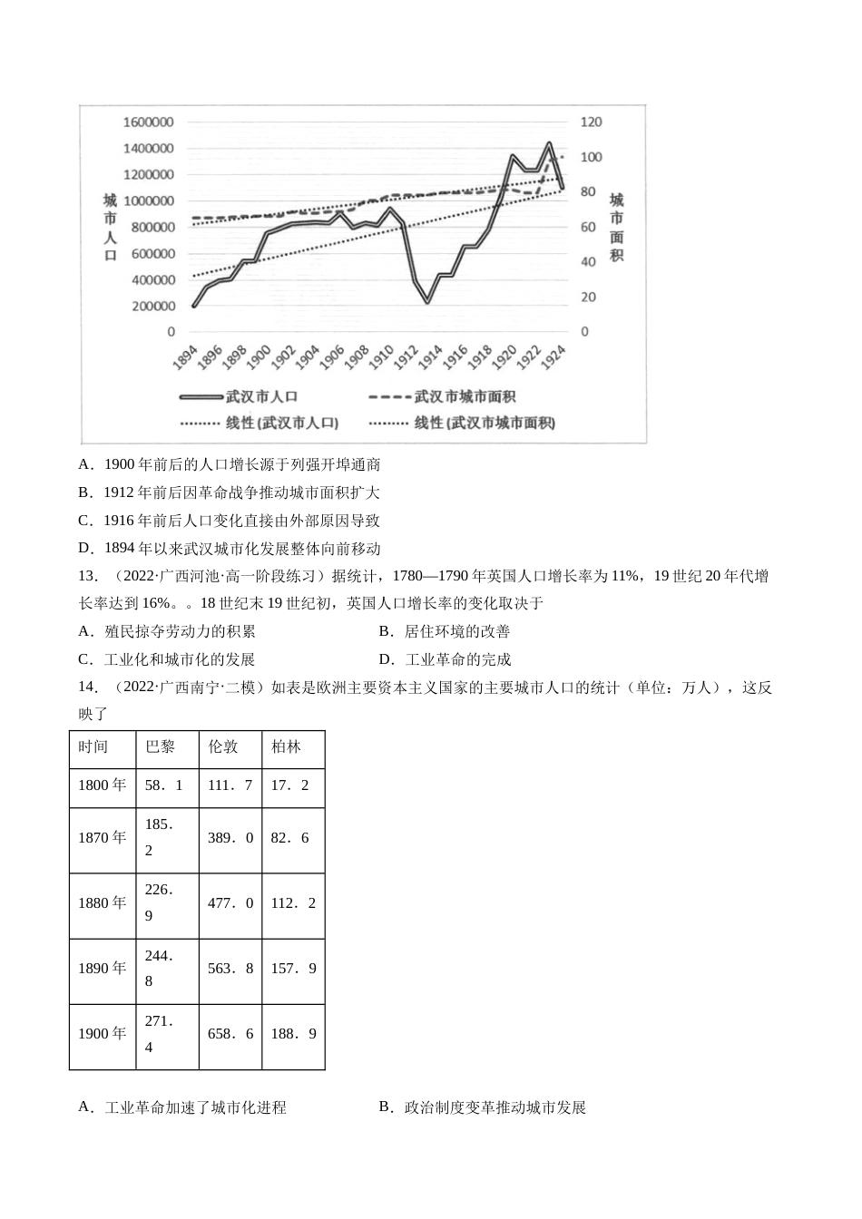 高考历史热点-押题专练【原卷】_第3页