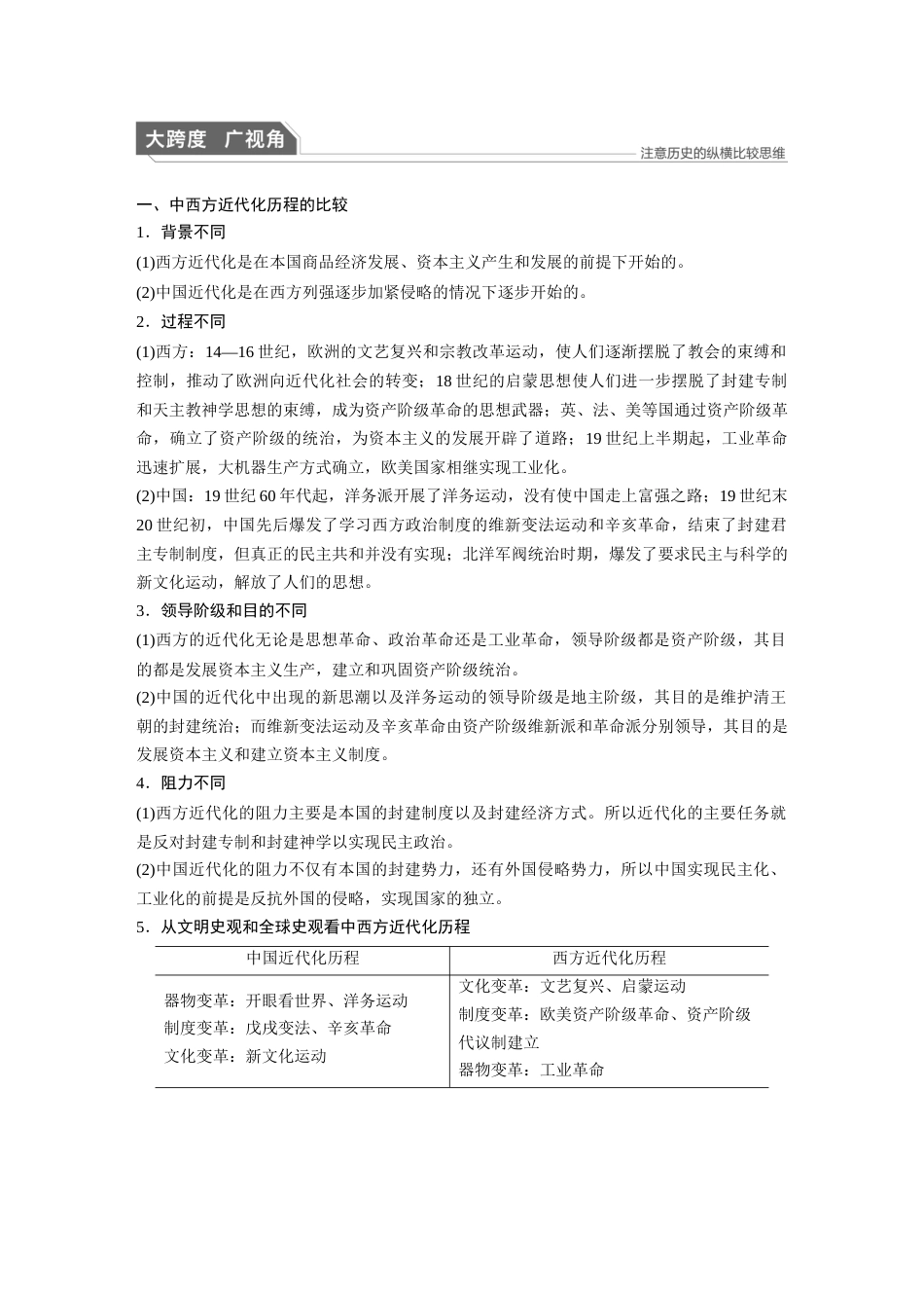 高中历史二轮复习增分策略13第一部分 板块二  近代史板块综合_第3页