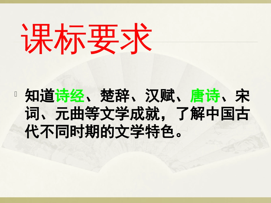 第19讲 诗歌与小说-备战2021届高考历史一轮复习之夯实基础精品课件_第3页