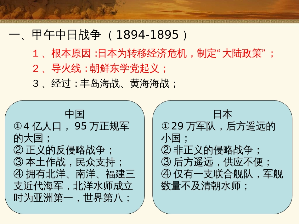 第23讲 中日甲午战争到八国联军侵华-备战2021届高考历史一轮复习之夯实基础精品课件_第2页