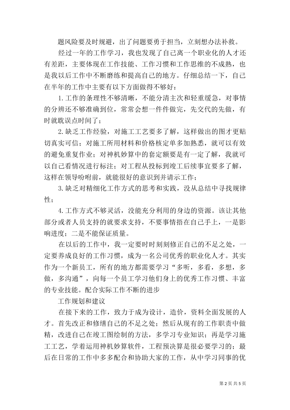 罗珊年度工作总结规划和建议_第2页