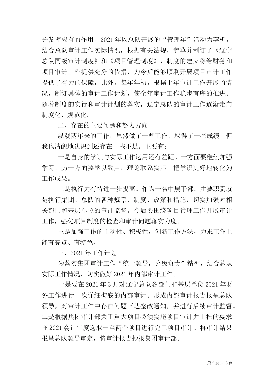 2023年审计述职报告-_第2页