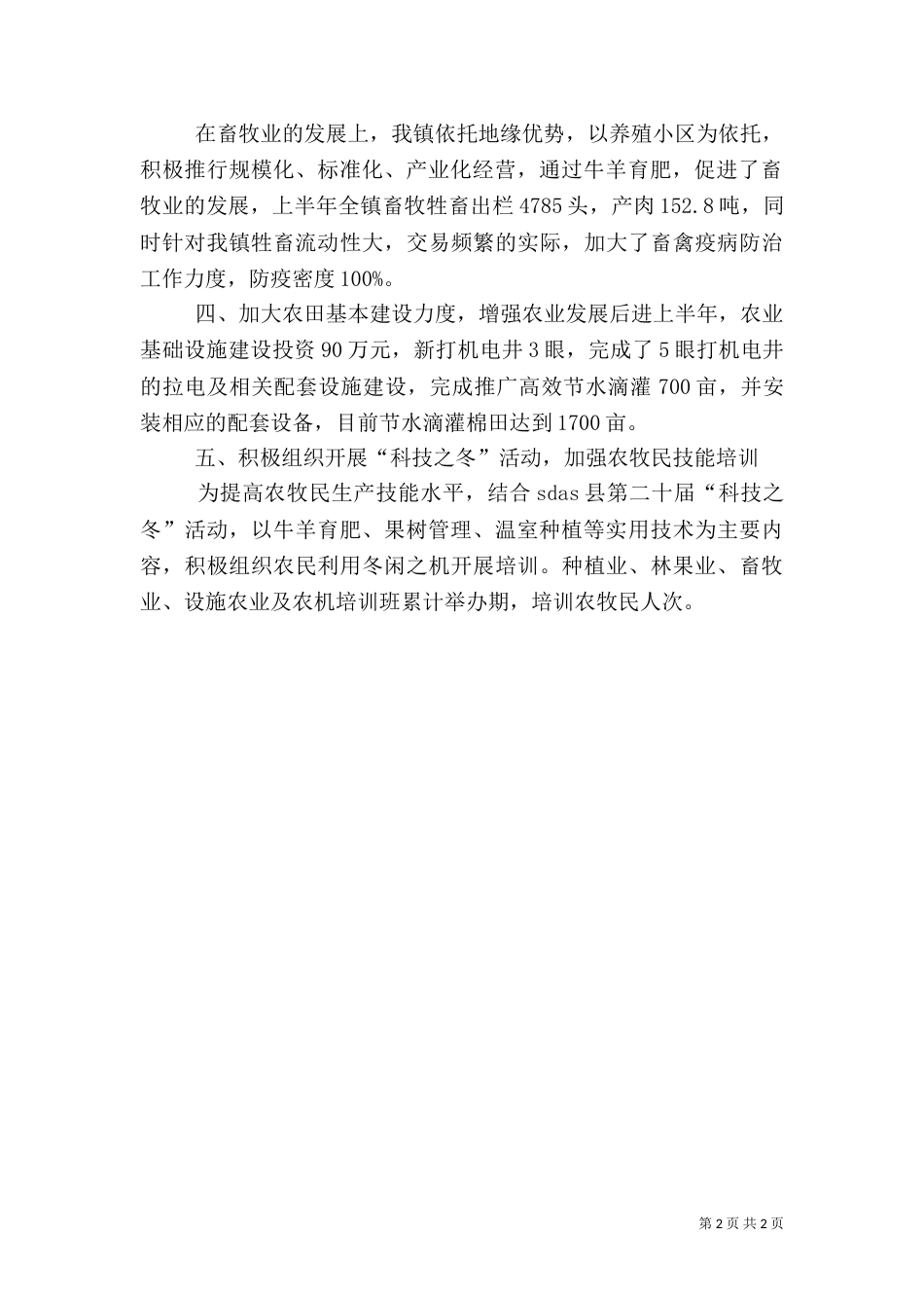 农业农村工作总结（八）_第2页