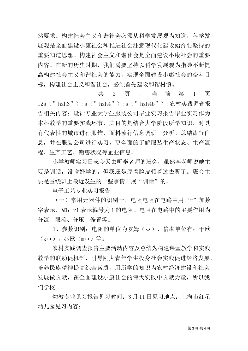 农村实践调查报告（四）_第3页