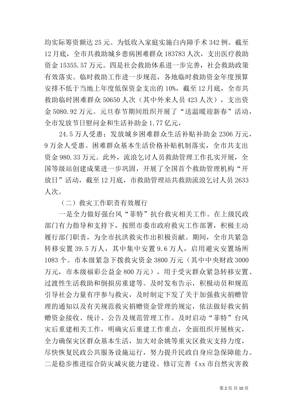 民政局年度工作总结（九）_第2页