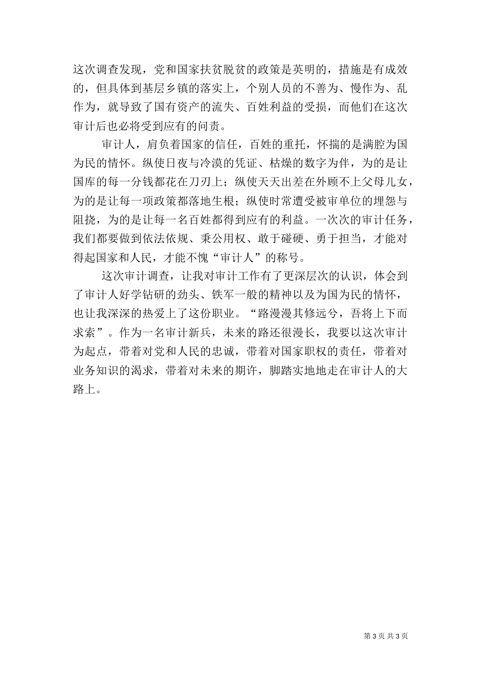 审计调查心得体会_第3页