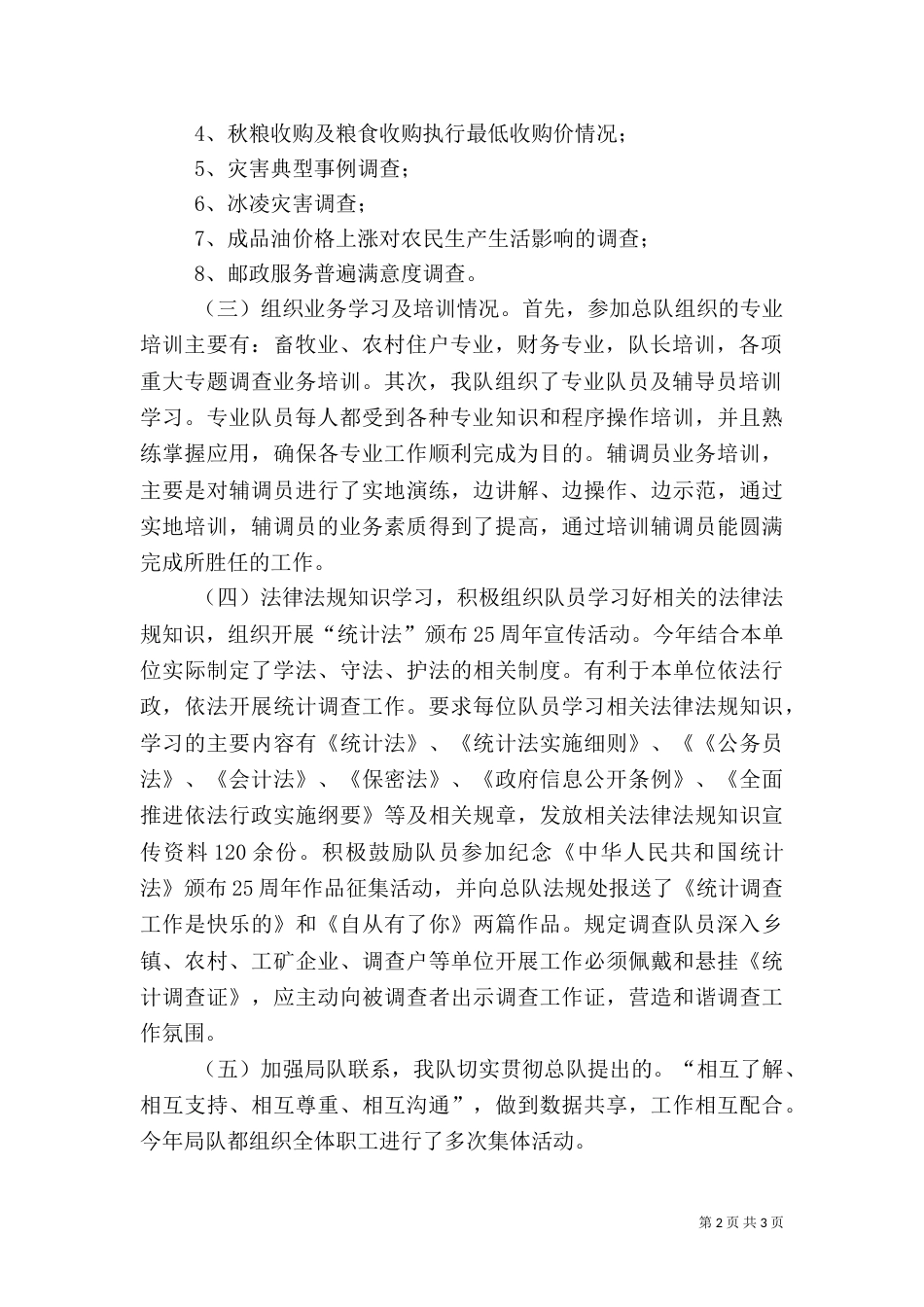 统计局调查队工作总结（三）_第2页