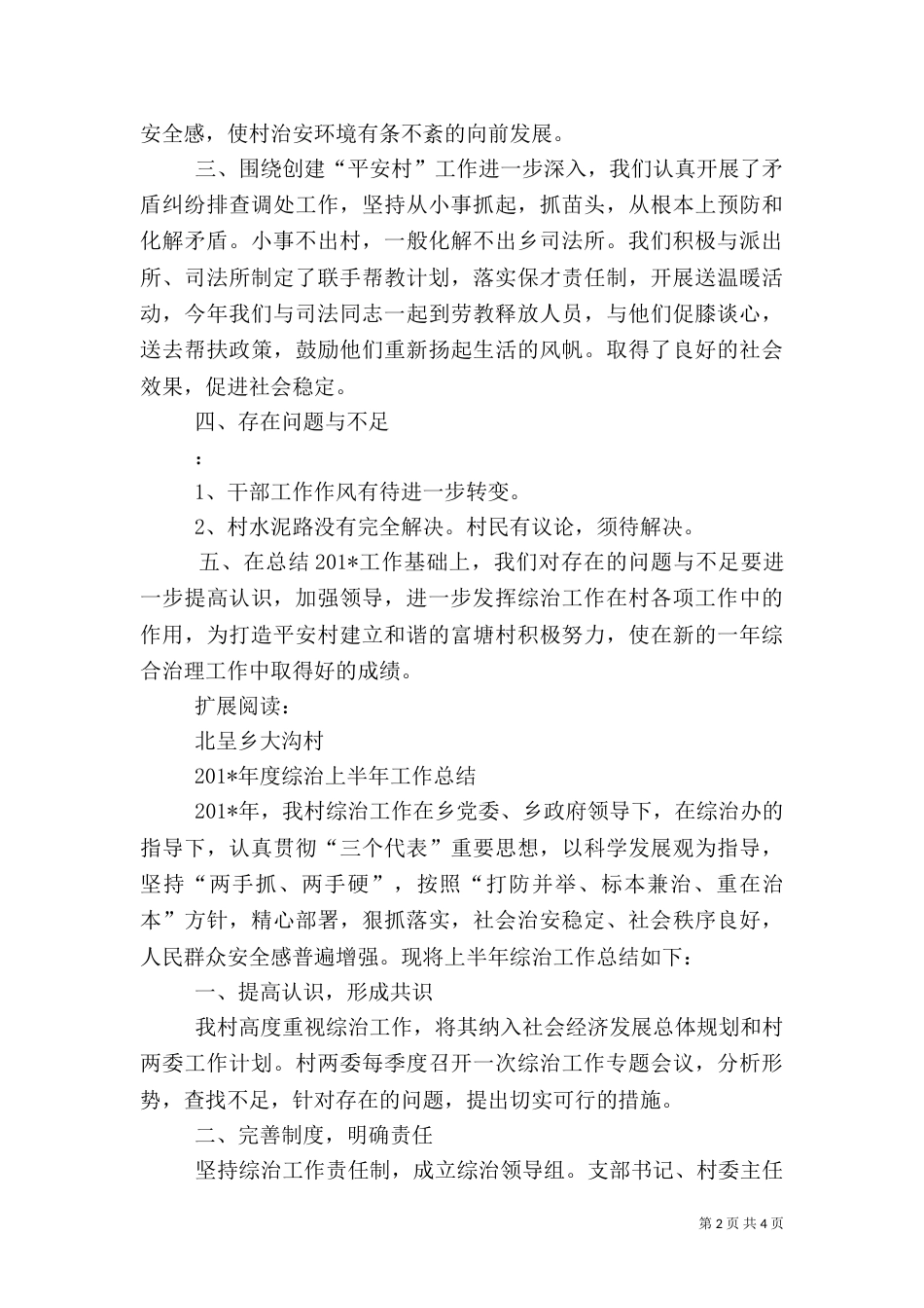 村综治工作总结（四）_第2页