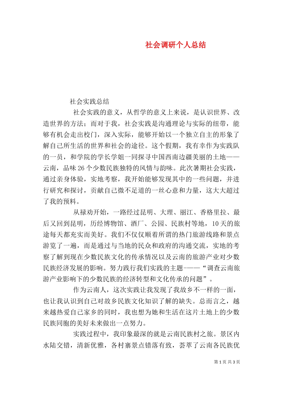 社会调研个人总结（三）_第1页