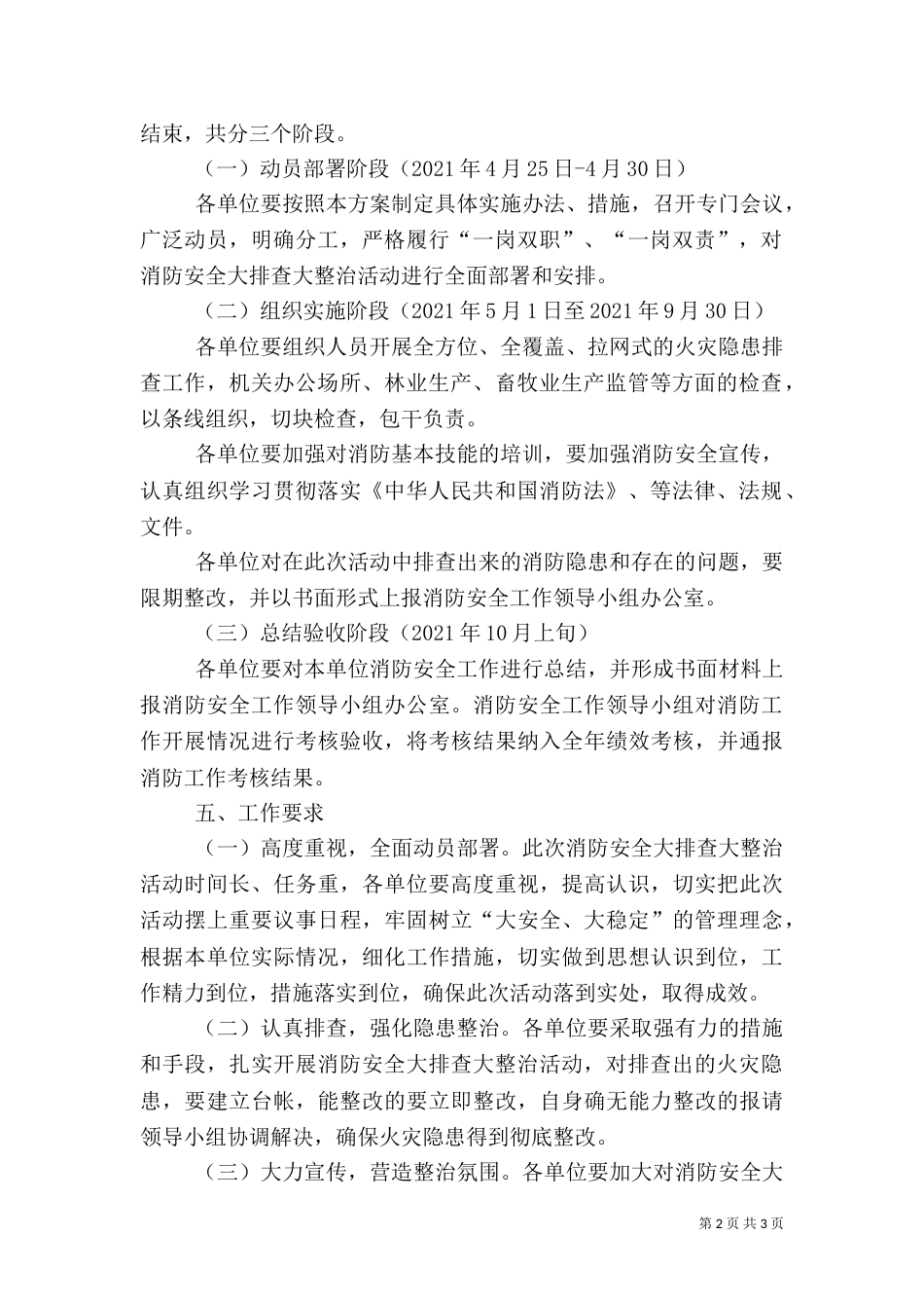 消防安全管理工作实施方案_第2页