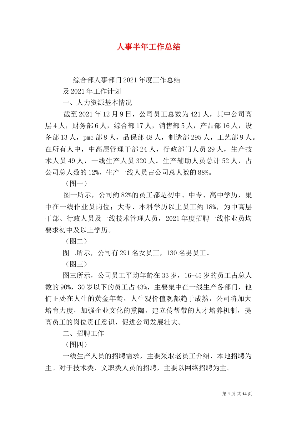 人事半年工作总结_第1页