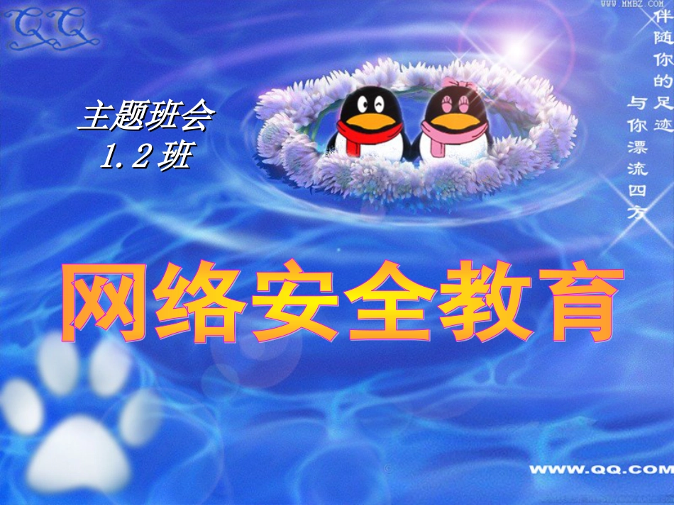 主题班会：网络安全教育[共20页]_第1页