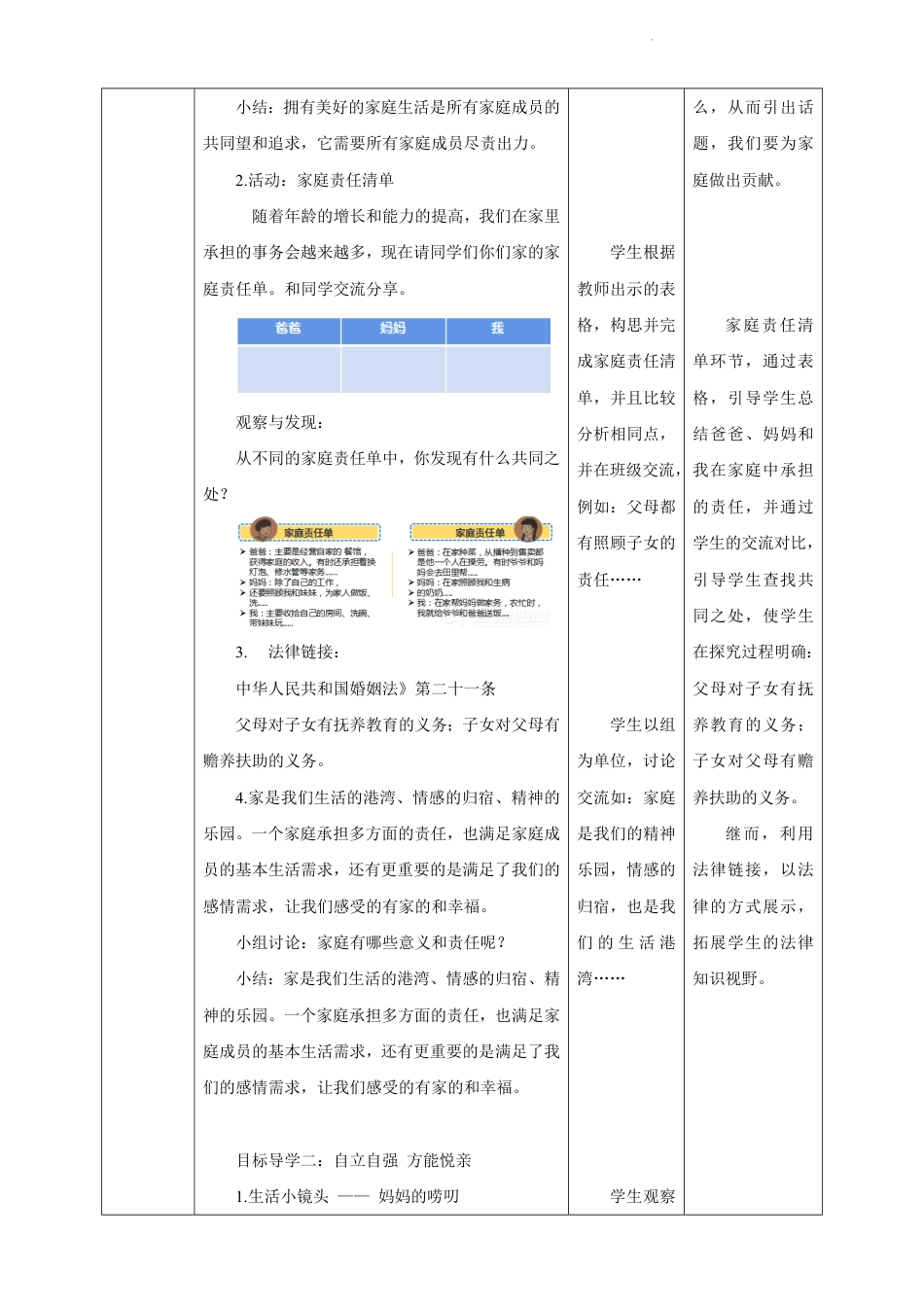 道德与法治五年级下册-2 让我们的家更美好 第1课时（教案）_第2页