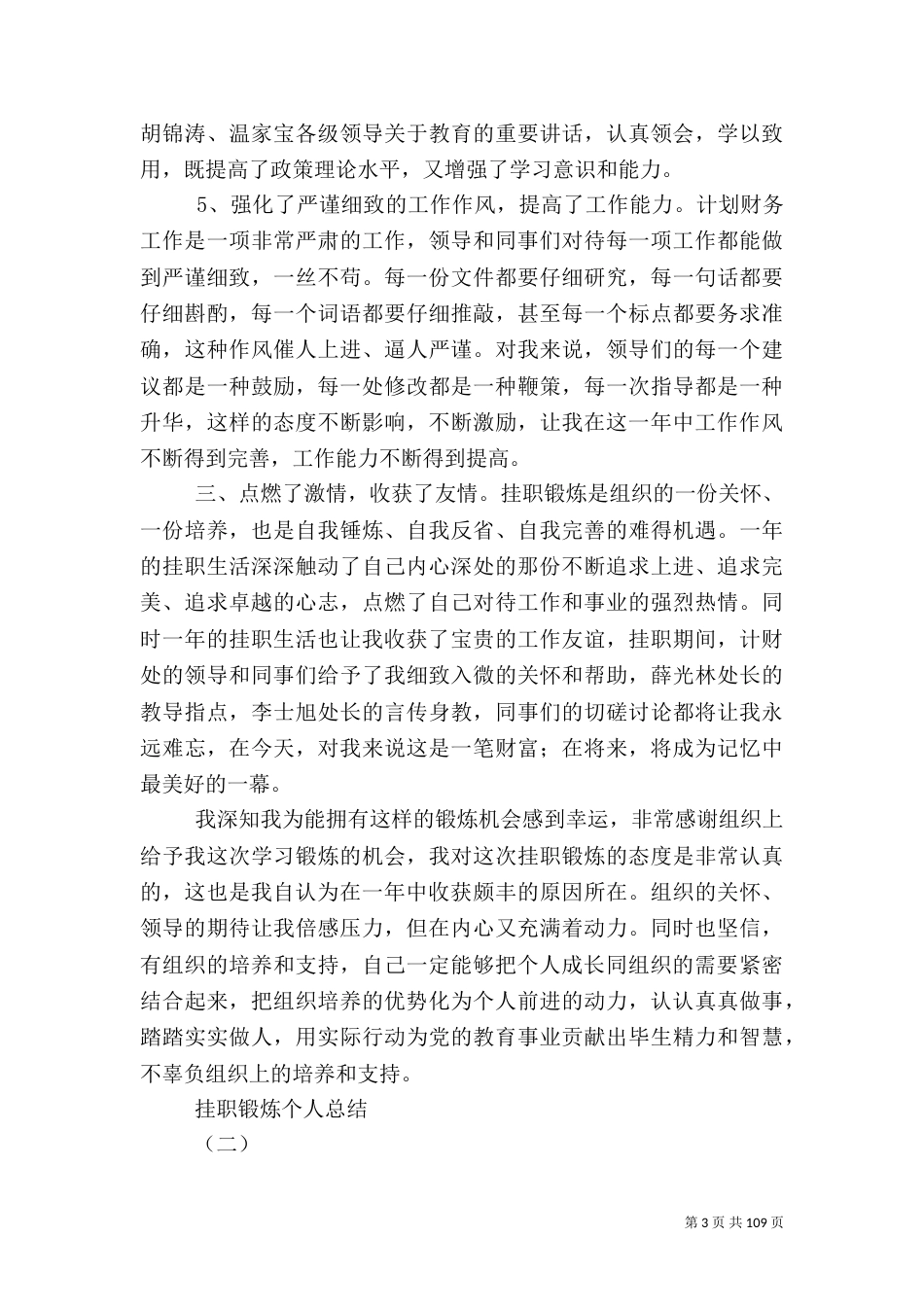 银行挂职工作总结_第3页
