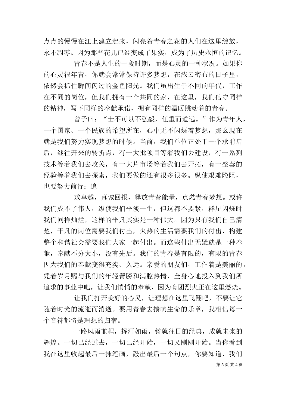 青春奉献电力征文素材（二）_第3页