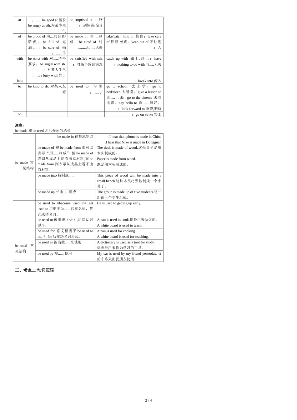 中考之介词固定搭配[共4页]_第2页