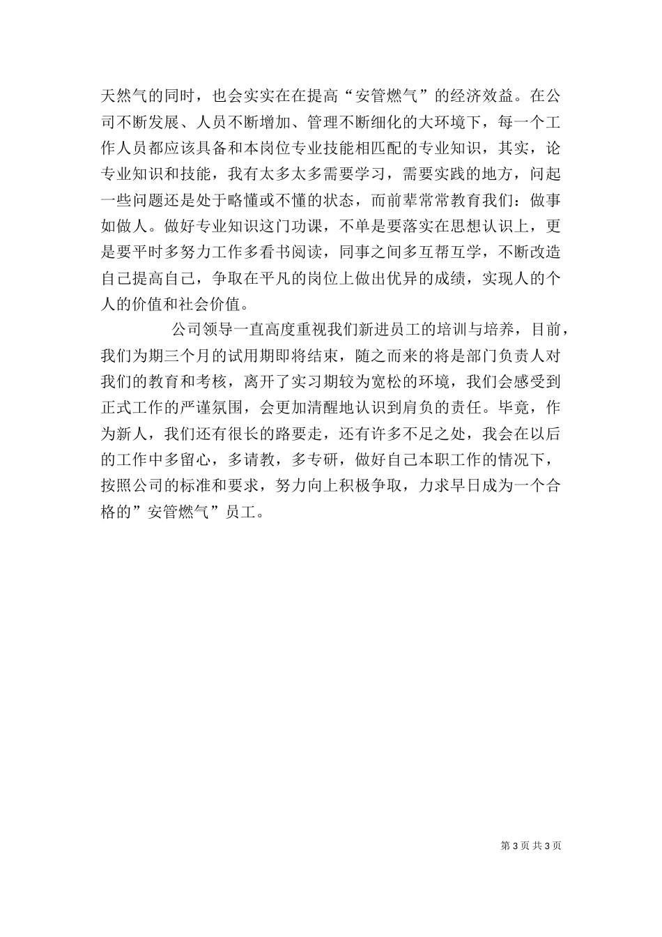 燃气公司个人工作小结（一）_第3页