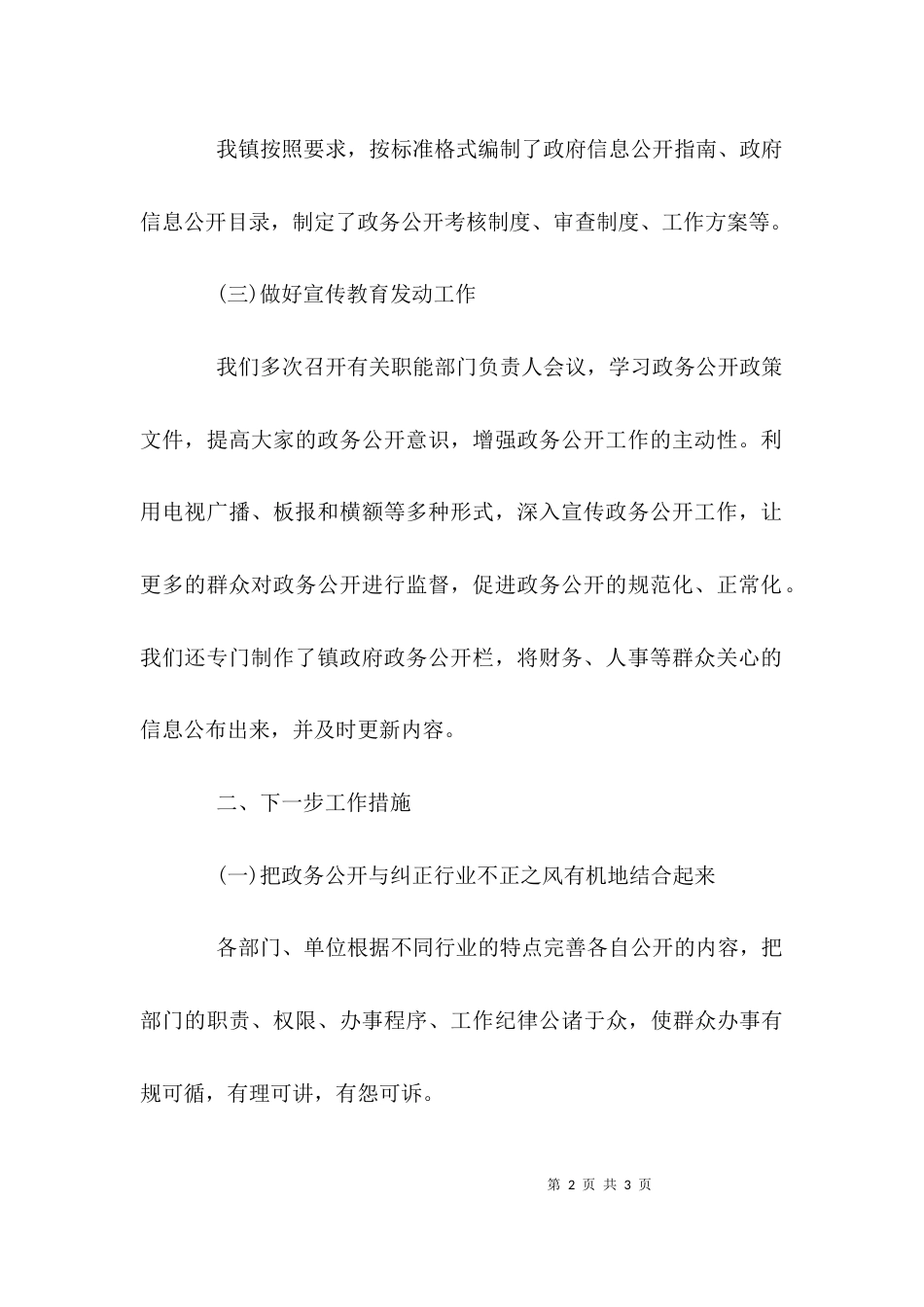 （精选）政务公开自评报告_第2页