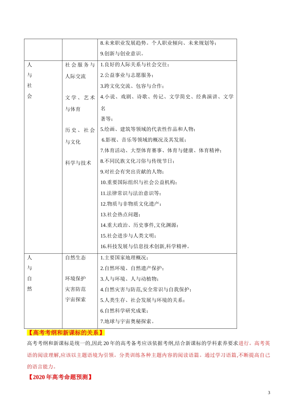 专题10 阅读理解——人物故事类（原卷版）_第3页