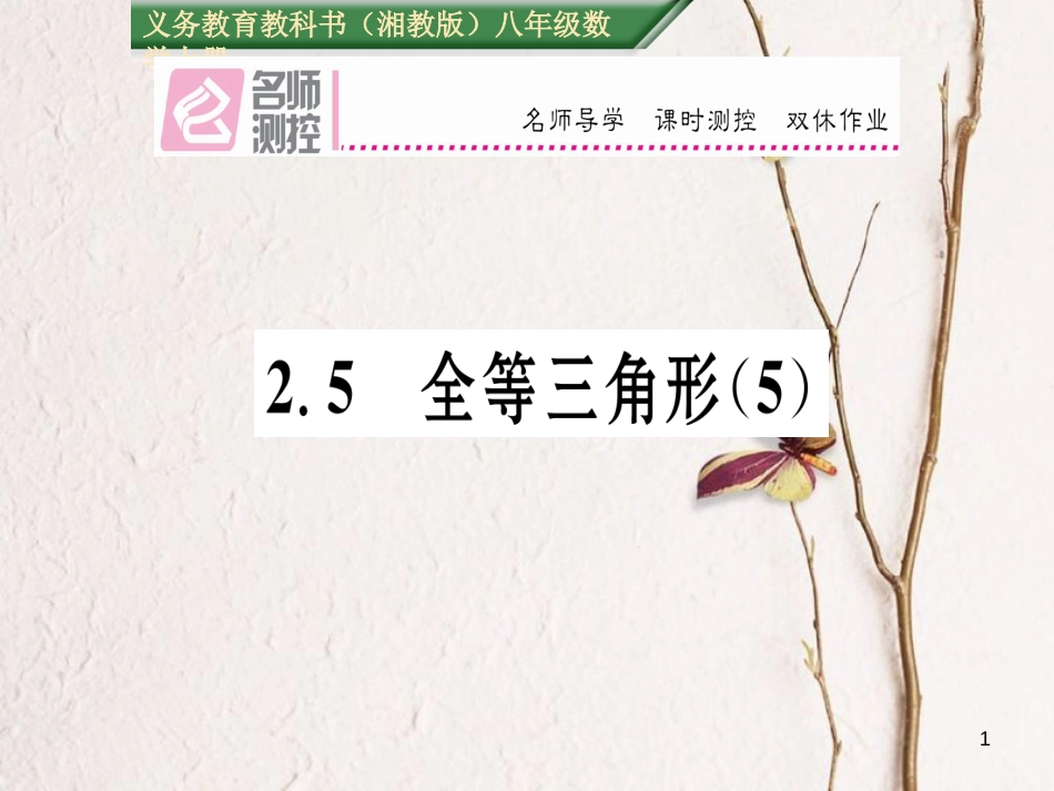 八年级数学上册 2.5 全等三角形课件5 （新版）湘教版[共17页]_第1页