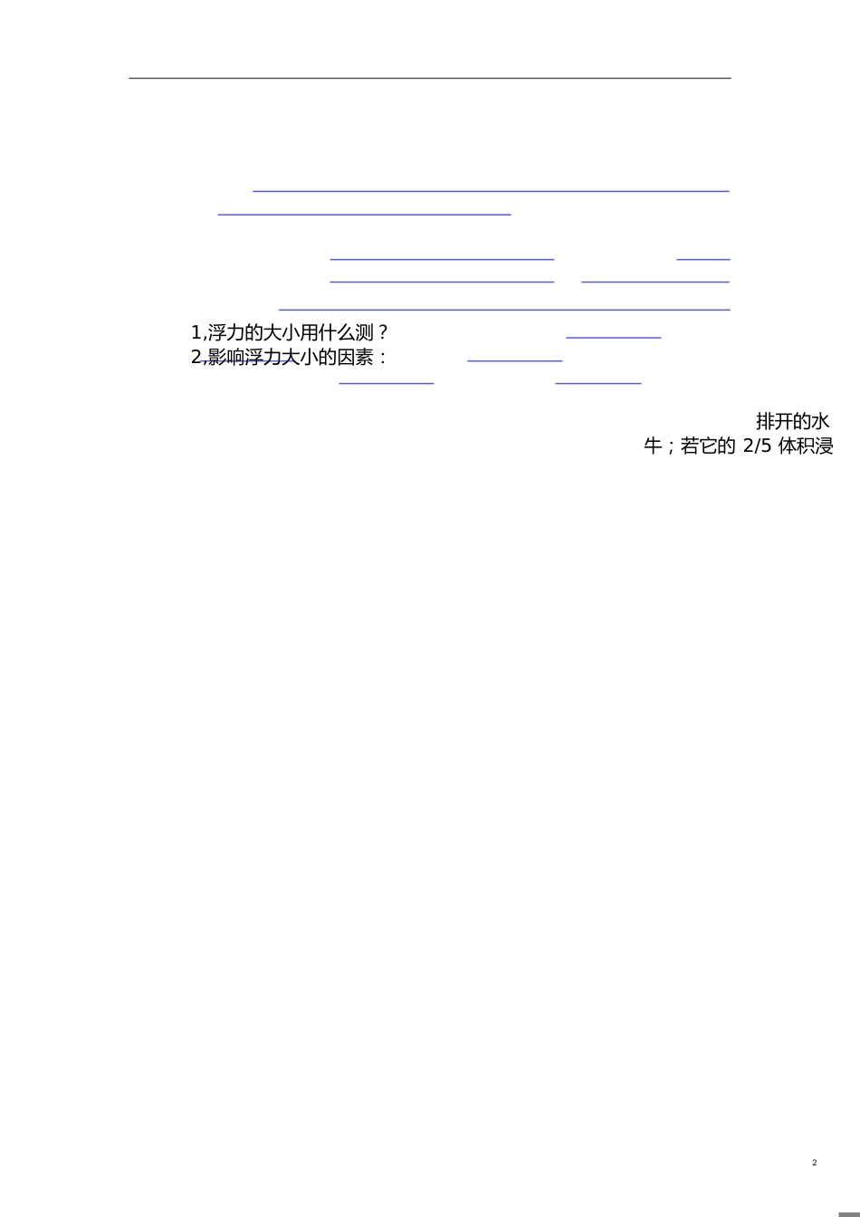 探究阿基米德原理实验报告_第2页