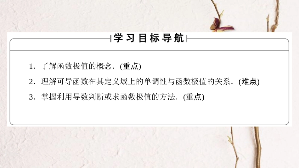 高中数学 第四章 导数应用 4.1.2 函数的极值课件 北师大版选修1-1_第2页