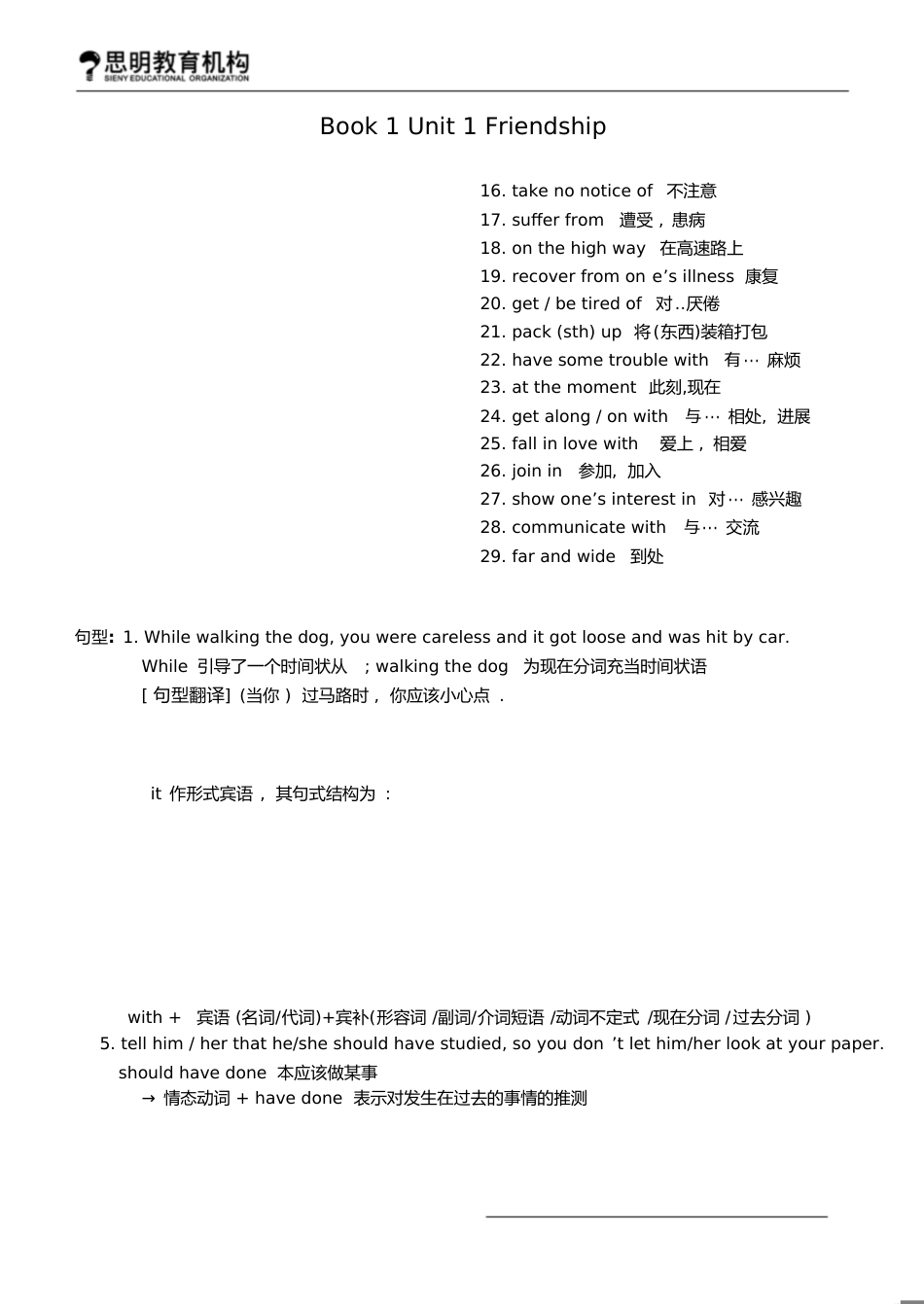 高中英语必修1至选修8重点短语及句型[共45页]_第1页