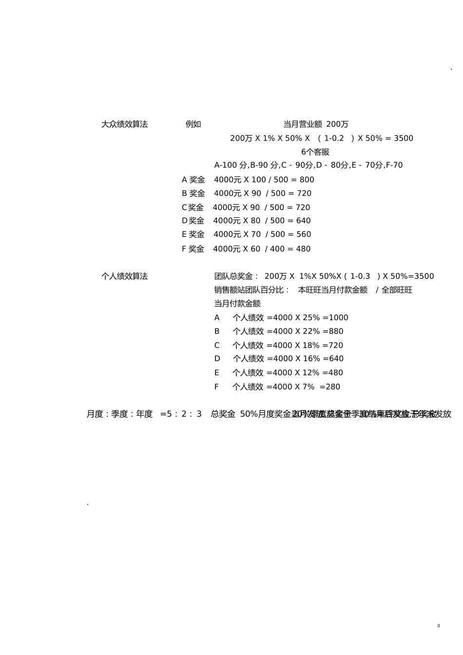 客服绩效考核方案[共4页]_第3页