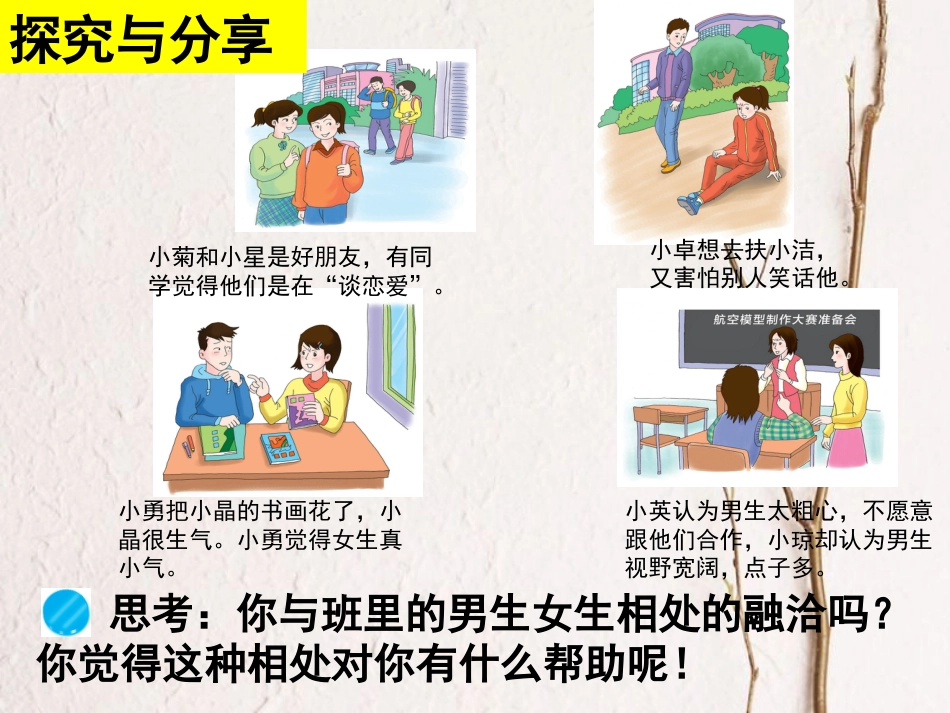 七年级道德与法治下册 第六单元 拥抱青春 6.2 男生女生 第2框《交往的原则与尺度》课件 粤教版[共29页]_第3页
