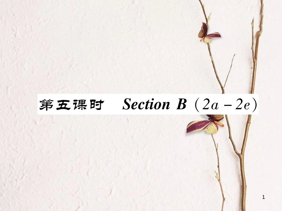 （成都专版）八年级英语上册 Unit 6 I’m going to study computer science Section B（2a-2e）作业课件 （新版）人教新目标版_第1页