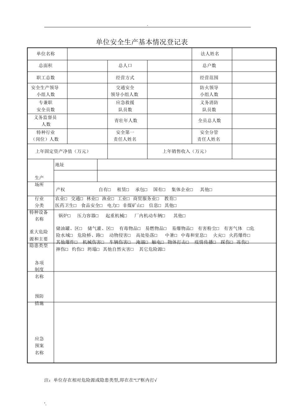 单位安全生产基本情况登记表[共27页]_第3页