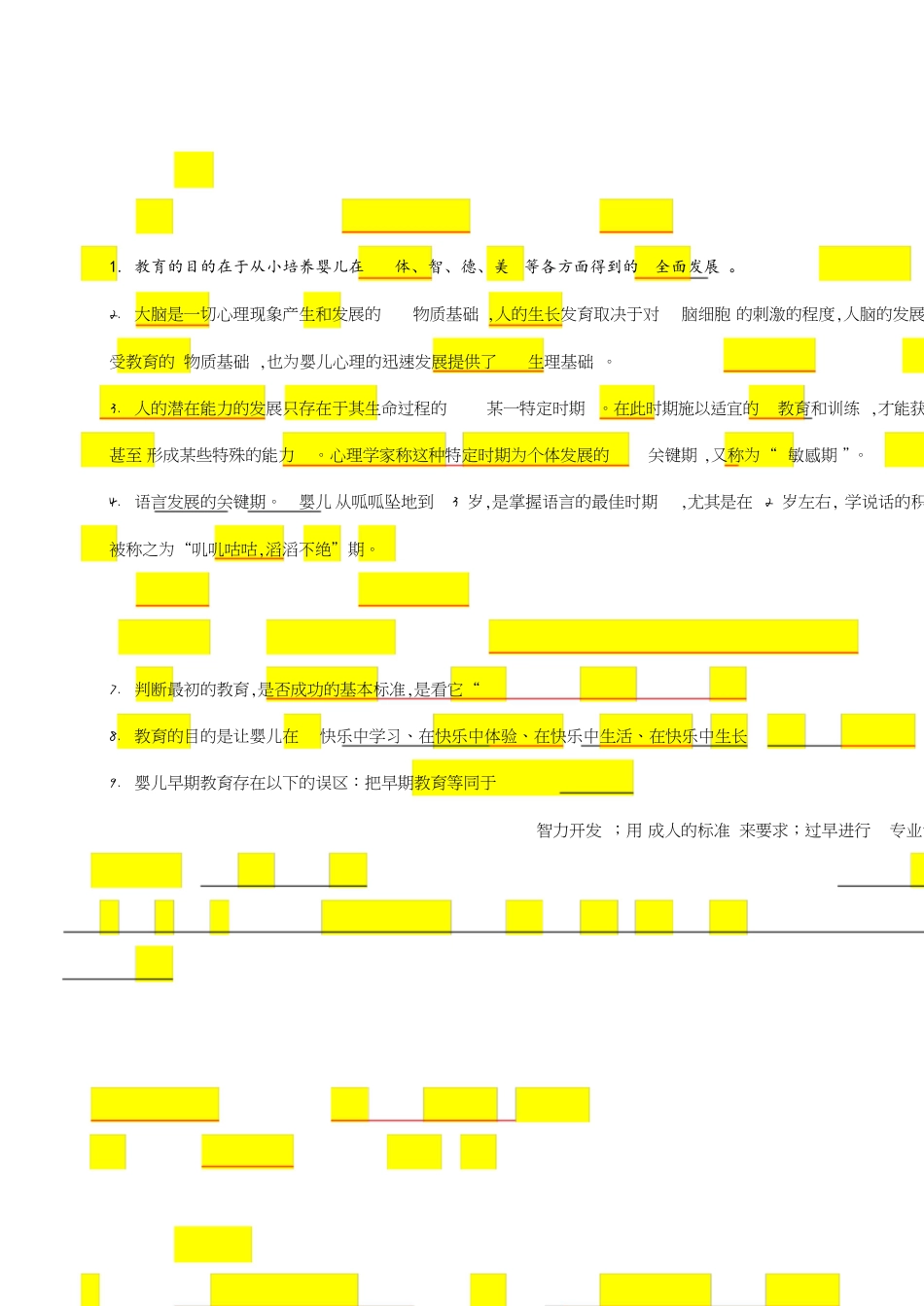 育婴师重点知识[共24页]_第1页