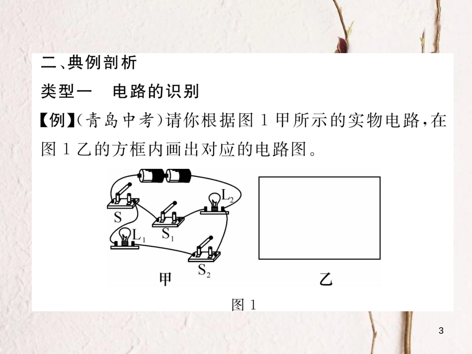 （云南专用）九年级物理全册 专题三 电路的识别和设计作业课件 （新版）沪科版[共21页]_第3页