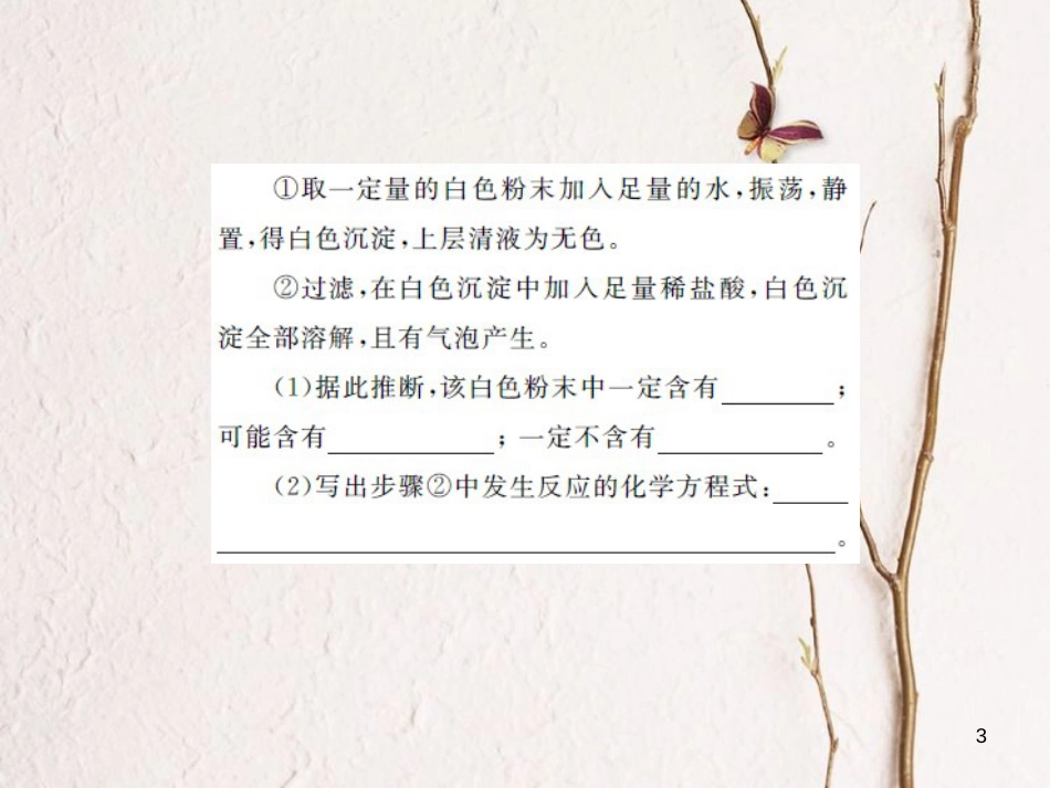 中考化学总复习 第二篇 专题突破 提升能力 专题复习（四）推断题课件[共36页]_第3页