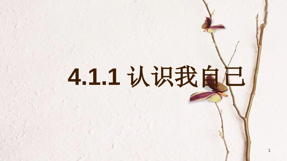 七年级道德与法治上册 第四单元 向上吧，时代少年 4.1 悦纳自我 第1框 认识我自己课件 粤教版[共48页]_第1页