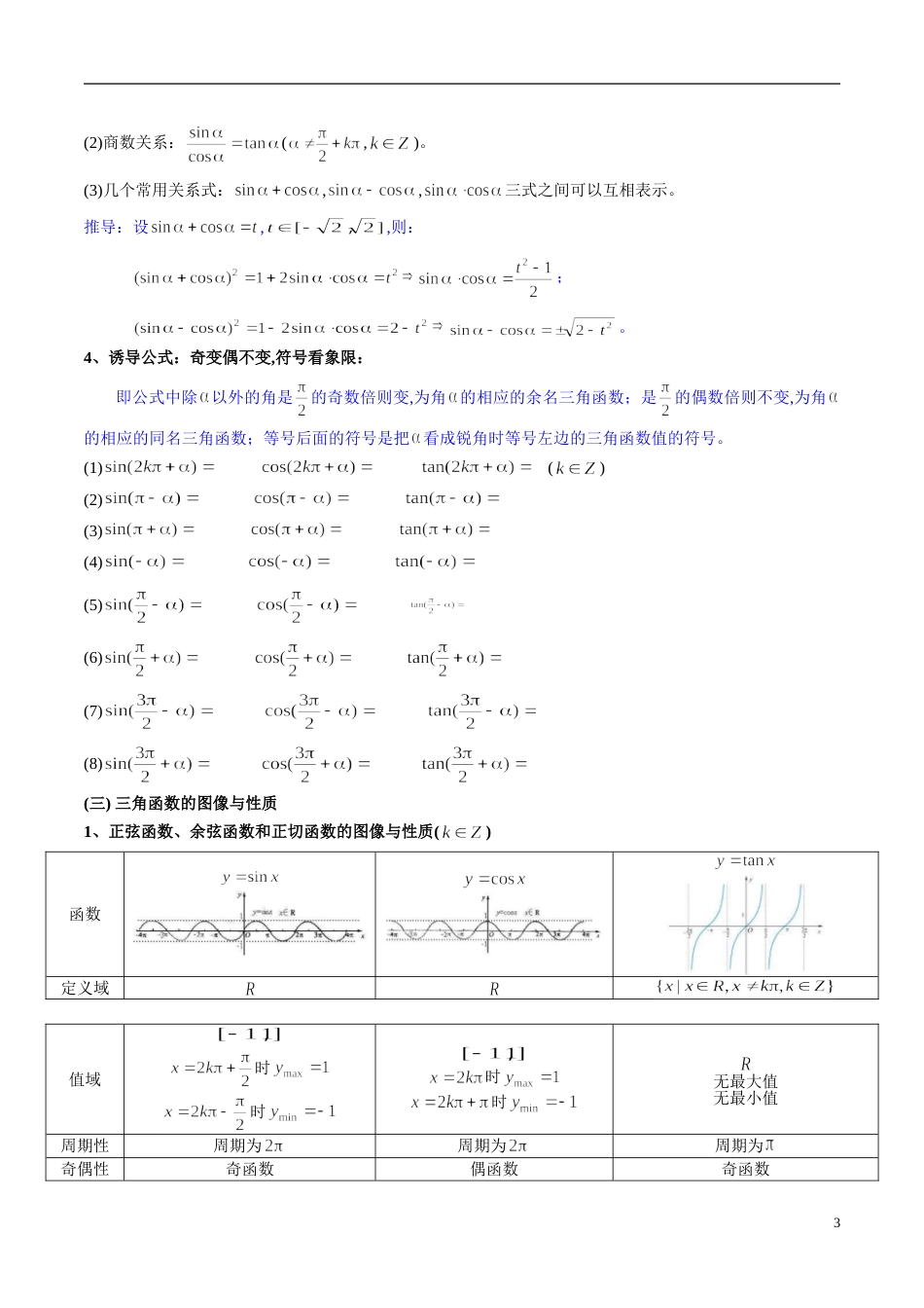 专题18 三角函数（知识梳理）（理）（原卷版）[共8页]_第3页