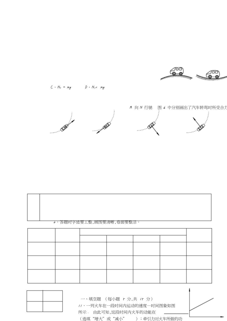 高中物理必修二期末试题(含答案[共6页]_第2页