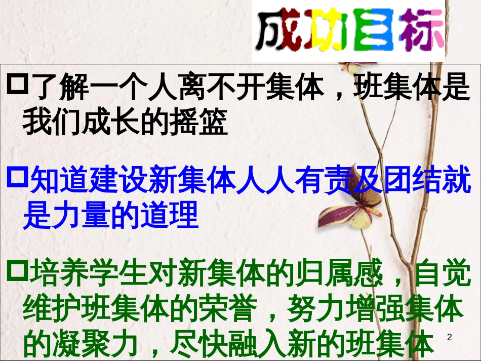 七年级道德与法治上册 第一单元 走进中学 1.2 融入新集体课件1 粤教版[共15页]_第2页