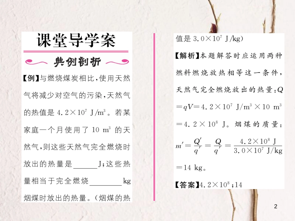 （云南专用）九年级物理全册 13.4 热机效率和环境保护作业课件 （新版）沪科版[共19页]_第2页