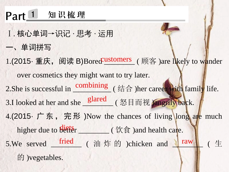（全国）高考英语一轮复习 Unit 2 Healthy eating课件 新人教必修3_第2页