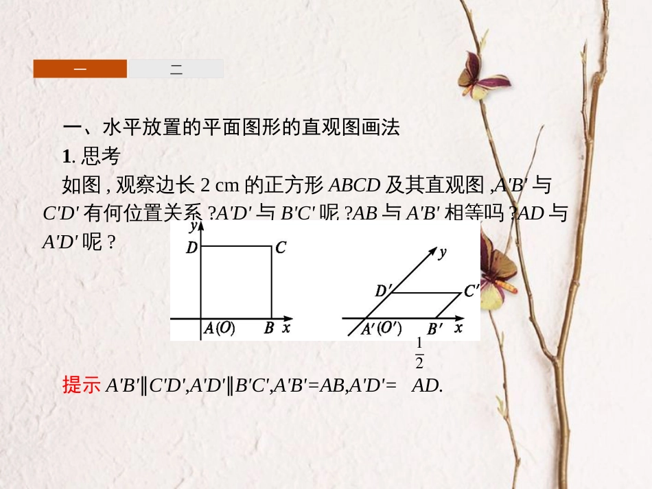 8.2 立体图形的直观图-新教材2019-2020学年高一数学人教A版必修第二册同步教学课件_第2页