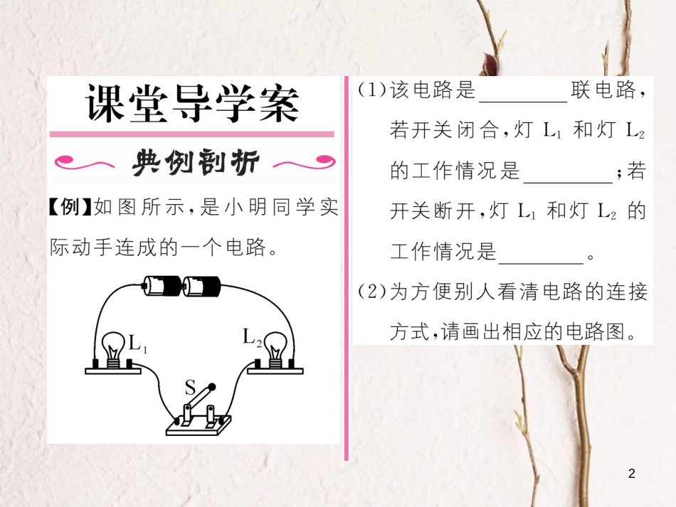 （云南专用）九年级物理全册 14.3 连接串联电路和并联电路作业课件 （新版）沪科版[共18页]_第2页