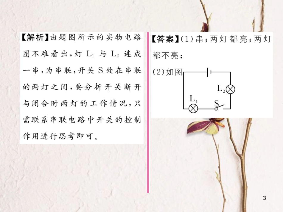 （云南专用）九年级物理全册 14.3 连接串联电路和并联电路作业课件 （新版）沪科版[共18页]_第3页