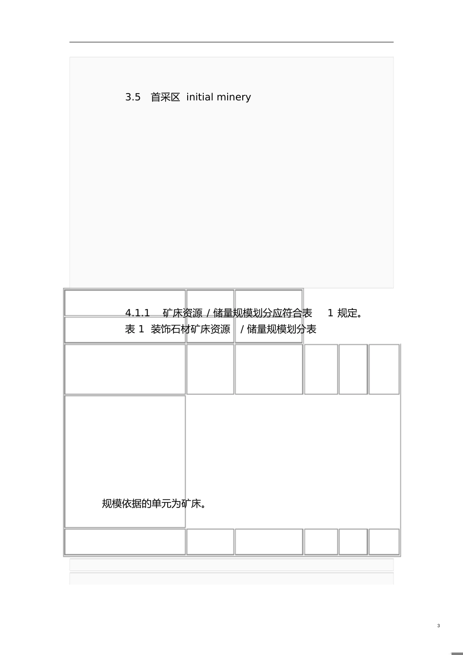 装饰石材露天矿山技术规范[共8页]_第3页